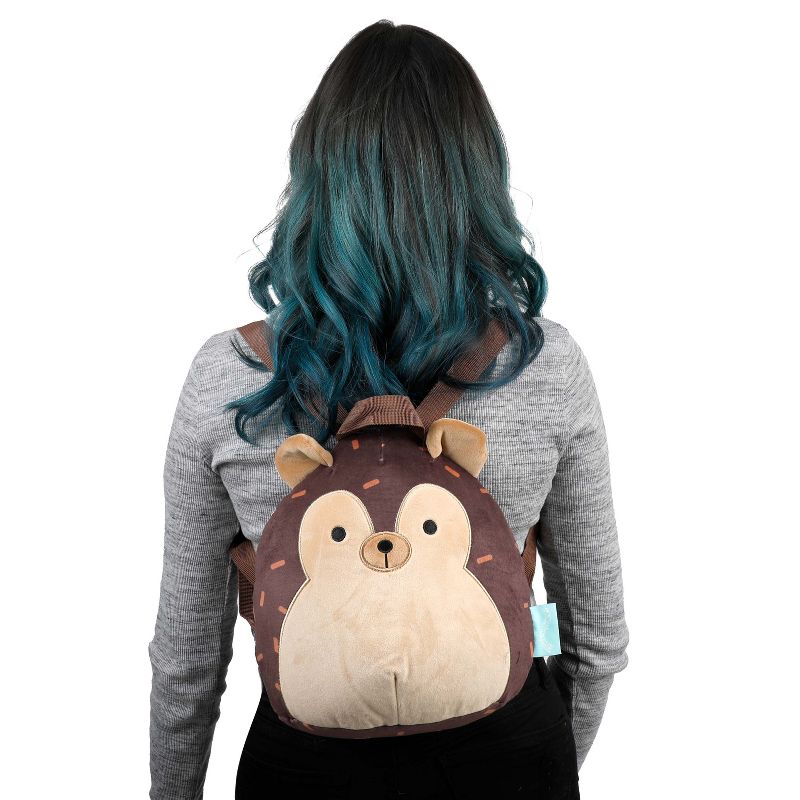 Squishmallows 3D Hans The Hedgehog 14 inch Plush Mini Backpack, 3 of 4