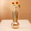 ChicFurnit Decorative Vases Elegant Flower Vase Jarron Florero Glass Vase Tabletop Vase Modern Vase for Living Room Decor, Orange, 6.25"*6.25"*9.25" - 2 of 4