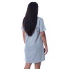 Peanuts Womens' Snoopy Wake Me Christmas Nightgown Sleep Pajama Shirt Grey - 3 of 4