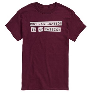 Men's - Instant Message - Procrastination My Passion Short Sleeve Graphic T-Shirt - 1 of 4