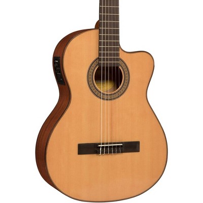 Lucero LC150Sce Spruce/Sapele Cutaway Acoustic-Electric Classical Guitar Natural