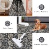 coucheta Vintage Washable Area Rug for Living Room, Retro Floral Non Slip Low Pile Stain Resistant Accent Carpets, for Bedroom, Dining Room, Office - 3 of 4