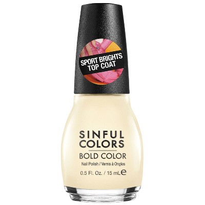 Sinful Colors Sporty Brights Top Coat 0 5 Fl Oz Target