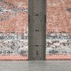 Faux Wool Machine Washable Vintage FloralPrinted  Area Rugs Non Slip Low Pile Stain Resistant  Indoor Modern Ultra Soft Carpet Perfect for Home - 4 of 4
