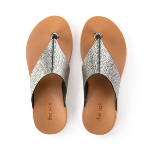 The Sak Women's Los Feliz Toe Post Sandal, Dark Silver - 1 of 4