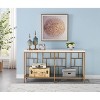Slay Console Table Marble/Gold - Treasure Trove Accents - 4 of 4