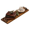 Kalmar Home Acacia Wood Tray w/ Metal Handles - Extra Long - 2 of 4