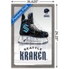 Trends International NHL Seattle Kraken - Drip Skate 20 Framed Wall Poster Prints - 3 of 4