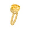 Ross-Simons 6.75 Carat Citrine Ring in 18kt Gold Over Sterling - 3 of 4