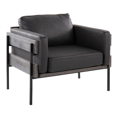NicBex Polyester Accent Chair,Upholstered Living Room Chairs with Mid-Height Back and Wood Panel,Comfy Armchair,Accent Chairs for Living Room