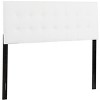 TiramisuBest White PU Queen Headboard, 63x3x53 inches, 17 lbs, Button Tufted, Adjustable Height, Colors, Bed/Wall Mountable - 2 of 4