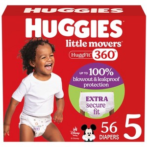 Huggies Little Movers HuggFit 360 Diapers - 1 of 4