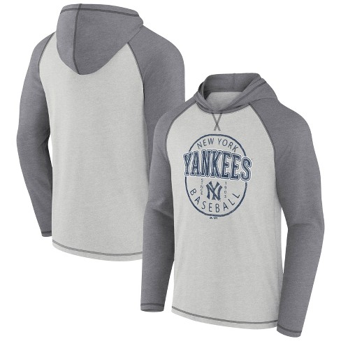 New York Yankees Hoodie MLB Team Logo Hoody Light Grey L - Muziker