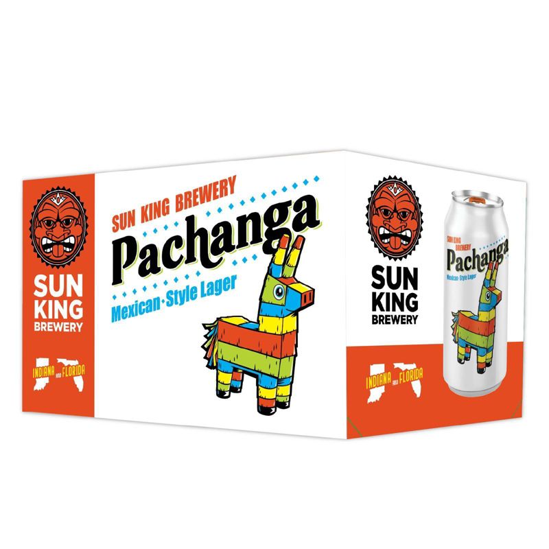 Sun King Pachanga Mexican Style Lager Beer - 6pk/12 fl oz Cans, 1 of 3