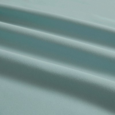 King Misty Blue Cotton Percale Sheet Set