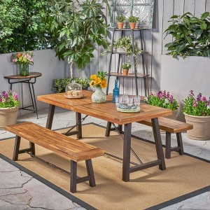 Maggift Outdoor Patio Seating Sets, Unique Design, Ideal for Conversations, Perfect for Gardens and Living Spaces, Beige, 63"*14.5"*17.75" - 1 of 4
