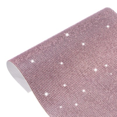 Unique Bargains Crystal Rhinestone Sheet Self Adhesive DIY Crafts Sticker 1 Pc