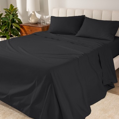 260 Thread Count Organic Cotton Percale Bed Sheet Set by Bare Home