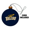 University of Toledo Rockets Logo Wood Christmas Tree Holiday Ornament - 2 of 4