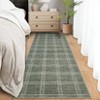Washable Indoor Modern Living Room Area Rugs, Geometric Checkered Home Decor Carpet for Bedroom Dining Room Nursery - 2 of 4