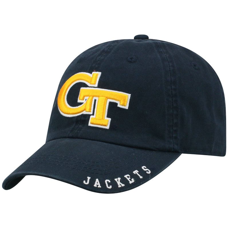 NCAA Georgia Tech Yellow Jackets Unstructured Washed Cotton Hat, 1 of 5