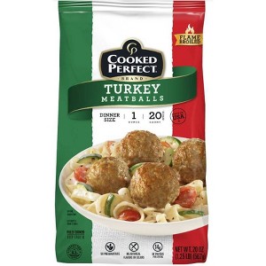 Cooked Perfect Turkey Meatballs - Frozen - 20oz - 1 of 4