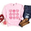 S.W.Smiley Sweethearts Chart Distressed - Women's Graphic Sweatshirt - 2 of 4