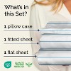 Luxuriously Soft 4-Piece Striped Sheet Set - Wrinkle-Resistant, Printed Pattern - CGK Linens - 2 of 4