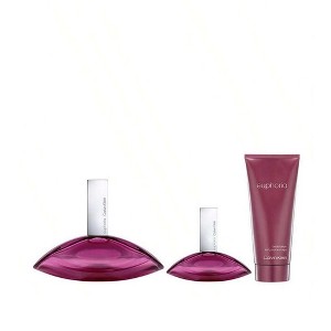 Calvin Klein Euphoria 3 Pc Set Women's  Edp Sp 3.4, Bl 3.4, Sp 1.0 Oz - 1 of 4