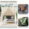 Outdoor Patio Sunbed with Curtains, High Comfort, Suitable for Multiple Scenarios - 3 of 4
