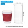 Unique Bargains Flower Candle Holder Glass Cylinder Vase 2 Pcs - 2 of 4