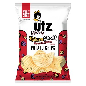 Utz Wavy HeluvaGood! French Onion Potato Chips - 7.75oz - 1 of 4