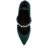 Dresden Diamante Brooch Velvet Ballerinas - 4 of 4