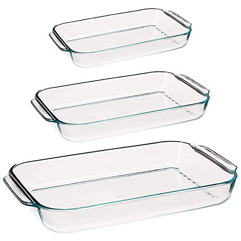 Pyrex Basics 1.5 Quart Clear Glass Loaf Food Storage Baking Dish