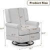 Swivel Glider Rocking Recliner Chair, 360¡ã Smooth Rotation, Ultra-Soft Padded Seat & Backrest, Quiet Rocking Motion - 2 of 4