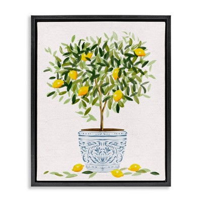 Stupell Industries Lemon Tree Detailed Planter, 25" x 31"