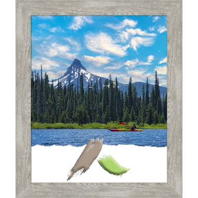 Amanti Art Dove Greywash Narrow Picture Frame Opening Size 18x22 in.
