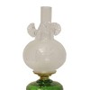 Lehman's Princess Feather Oil Lamp - Historical Design with Glass Lamp, Brass Burner, 12" Chimney, Etched Ball Glass Shade, 22 Inches High - 3 of 3