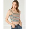 Allegra K Women's Tie Spaghetti Straps Sleeveless Summer Crop Cami Top - 2 of 4