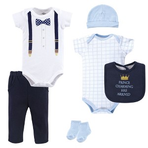 Little Treasure Baby Boy Layette 6-Piece Set, Prince Charming - 1 of 1