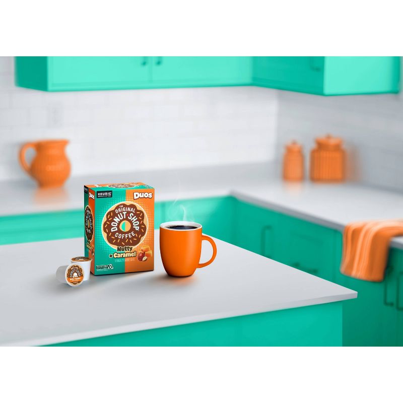 The Original Donut Shop Duos Nutty + Caramel Keurig Single-Serve K-Cup Pods, Medium Roast Coffee - 24ct, 4 of 12