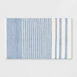 Patterned Accent Kids' Rug Blue/White - Pillowfort™