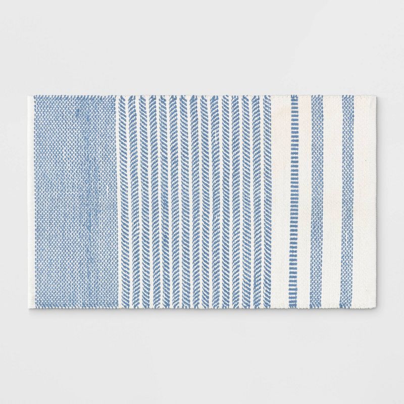 Patterned Accent Kids&#39; Rug Blue/White - Pillowfort&#8482;, 1 of 6