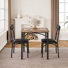 Garvee Kitchen Table and Chairs Set – Cozy Dining Table for 2 with 2 Upholstered Chairs, Sturdy Construction, and Space-Saving Design - 4 of 4