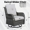 Gymojoy Outdoor Swivel Patio Chairs All-Weather Patio Swivel Glider Chairs Set of 2 - 2 of 4