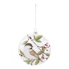 Glass Chickadee Bird Ball Ornament (Set of 6) - 2 of 3