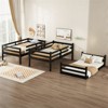 RISOKEYS Triple Rubber Wood Bunk Bed - Twin over Twin over Twin, Detachable Triple Twin Bunk Bed with Two Built-in Ladders and Guardrails - 4 of 4