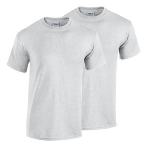2 Pack Gildan Men's Heavy Cotton Short Sleeve Crew Neck Classic Fit T-Shirt - 1 of 4