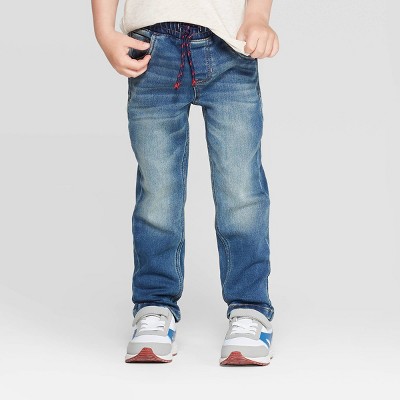 boys pull on denim