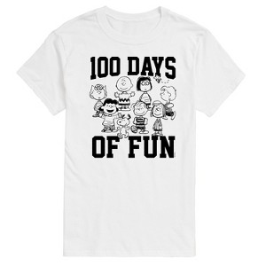 Men's - Peanuts - 100 Days Of Fun Short Sleeve Graphic T-Shirt - 1 of 4
